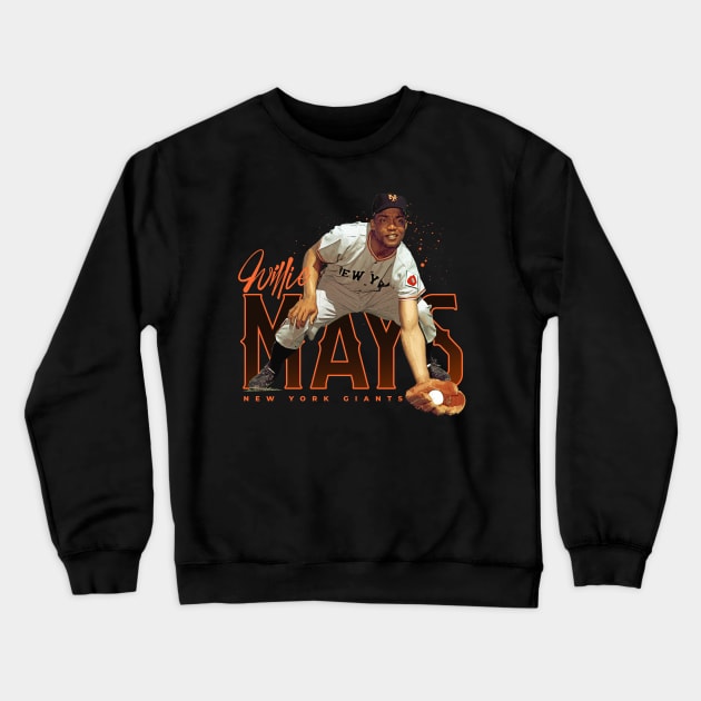 Willie Mays Crewneck Sweatshirt by Juantamad